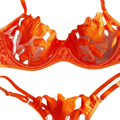 Set Naranja Floral