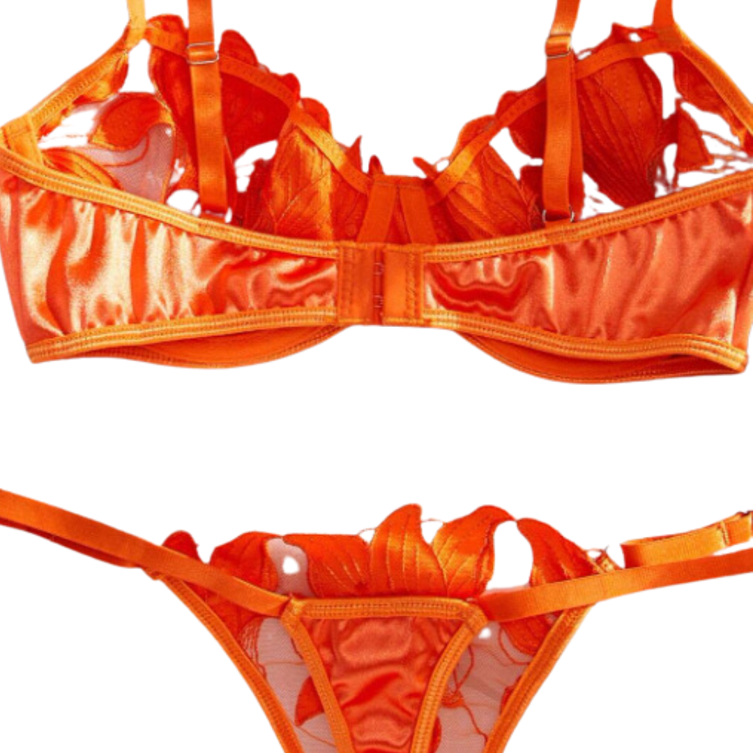 Set Naranja Floral